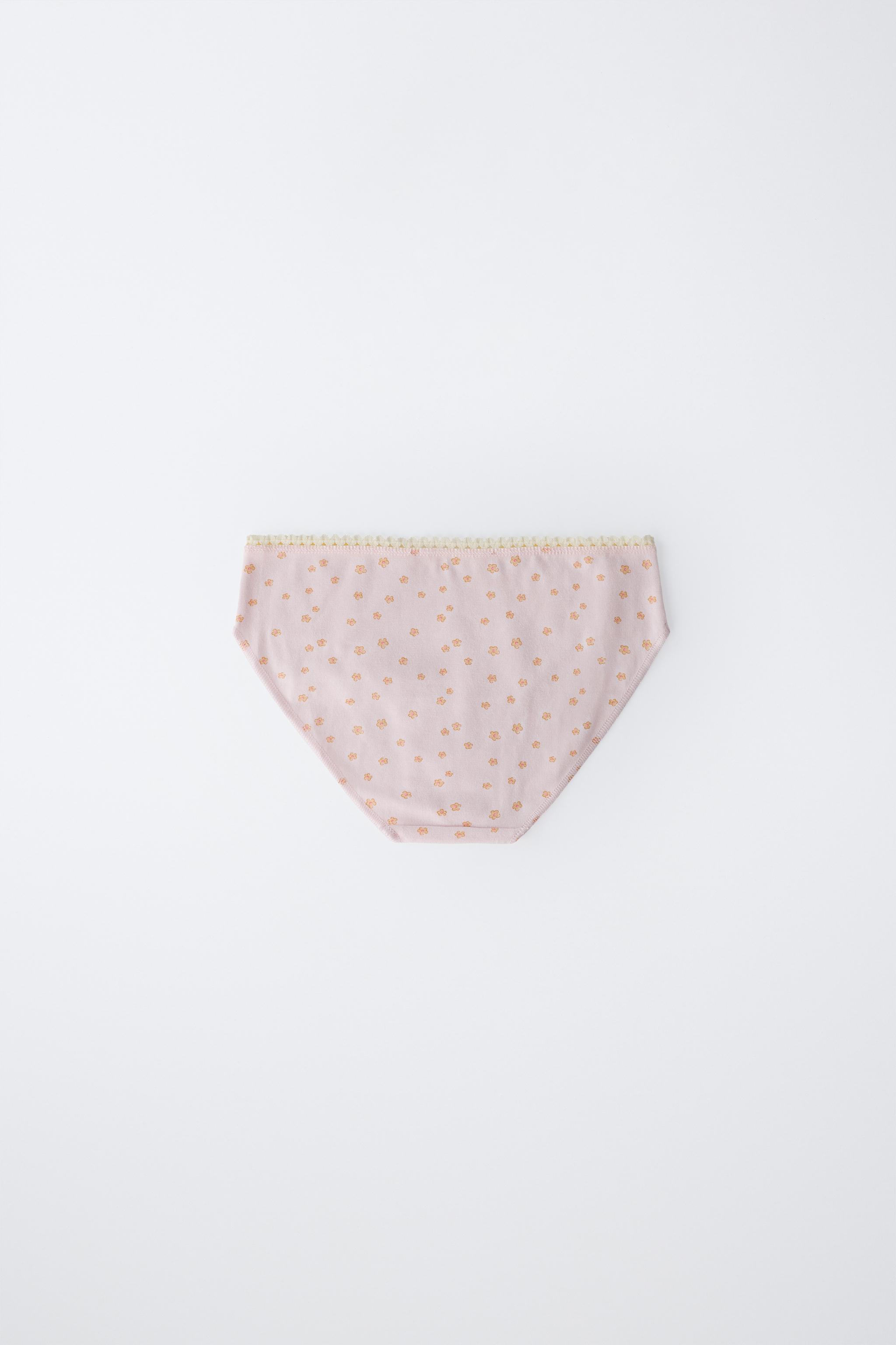 AGES 6-14 / SIX-PACK OF FLORAL UNDERWEAR